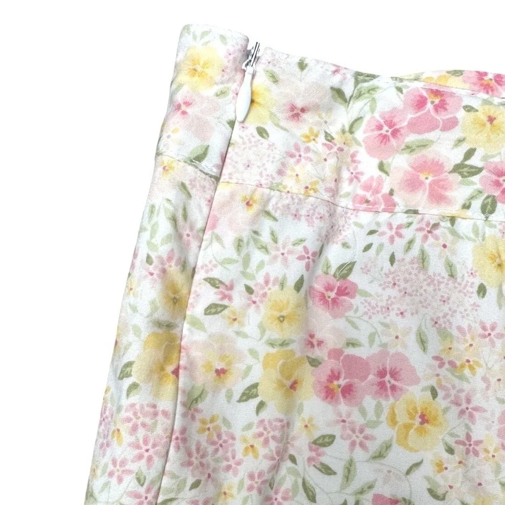 Gymboree Floral Two Piece Set Skirt and Top Pink‎ Yellow Size 10 Girls Summer